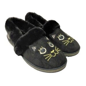 Bobs From Skechers Cats To Cozy Memory Foam Slippers Women's Size 7.5
